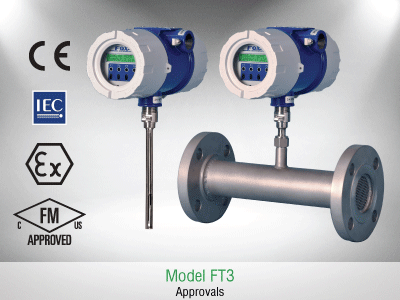 FT3 Industrial Gas Meter approvals
